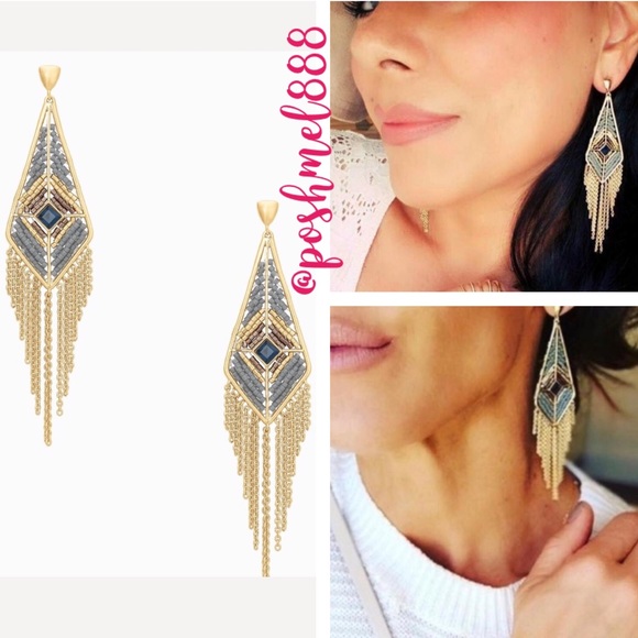 Stella & Dot Jewelry - :: S&D Gold Aiyana Fringe Chandeliers Earrings